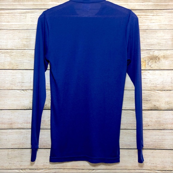 Patagonia Long Sleeve Capilene Blue Base Shirt Top - Picture 2 of 6
